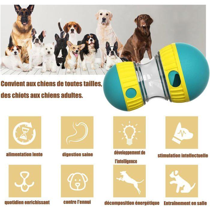 Jouet Intelligent pour Chien,Balle Interactive et Alimentation Lente,Idéal pour Les Chiens de Petite et Moyenne Taille