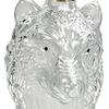 Wolfskopf Whiskey-Karaffe, 3D-Glas-Wolf-Spirituosenflasche mit Stopfen, Handgeblasener Tier-Weinspender für die Hausbar, Geschenkbox