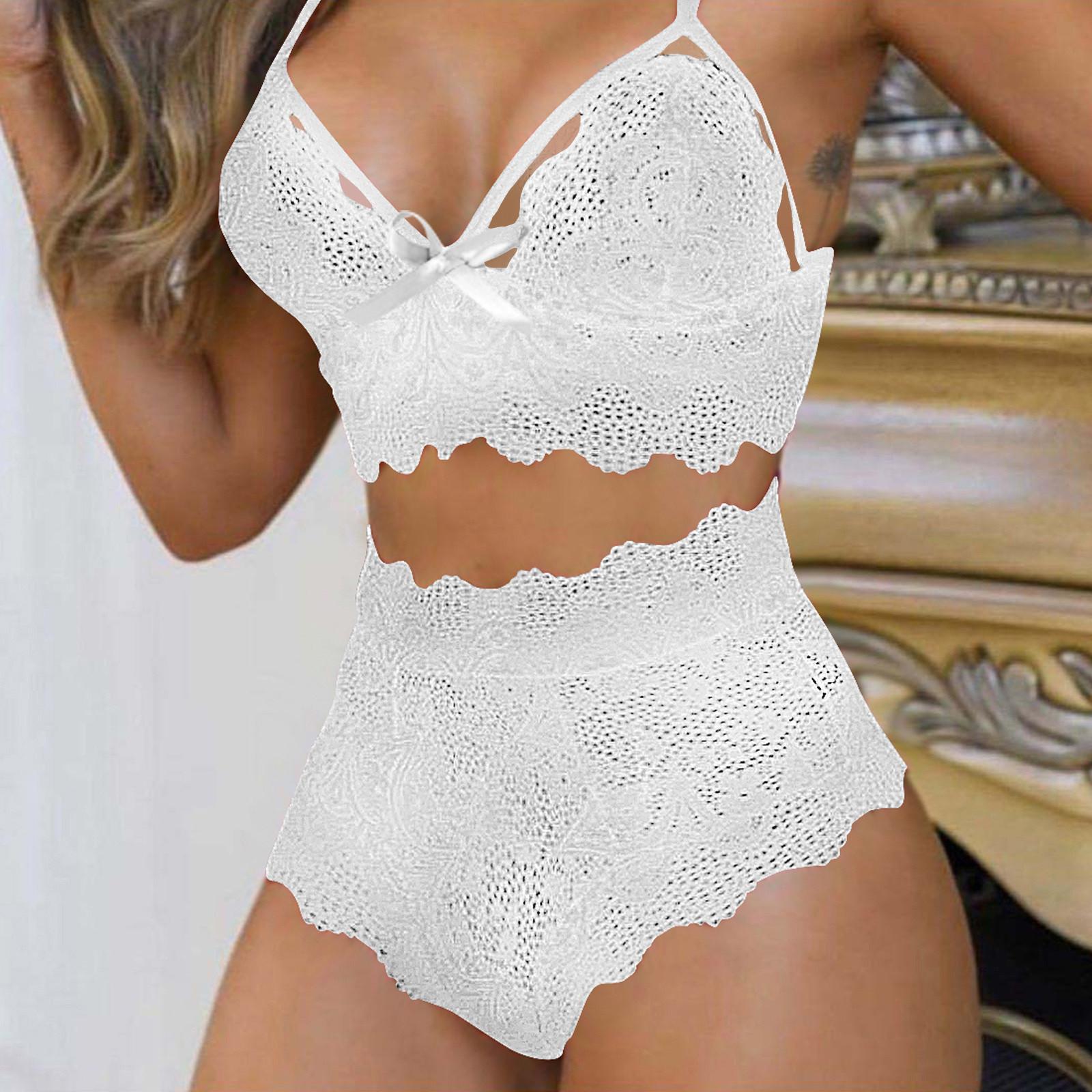 

Дамское сексуальное прозрачное нижнее белье, кружевное сетчатое нижнее белье Babydoll S белый