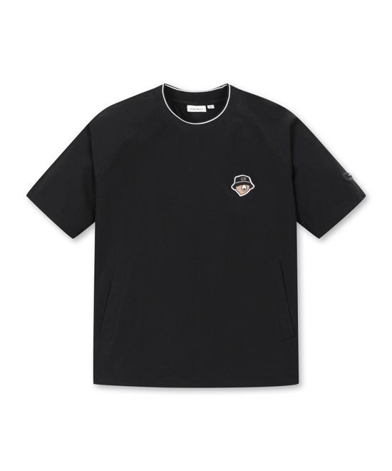 Goldeunbeeo (W) Lightweight Woven Crewneck T-Shirt G5Tam26211Bkx