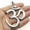 1pcs Big OM Pendant For Necklace Making Large Lotus Yoga Om Symbol Charms Pendant DIY Handmade Jewelry Making Accessories