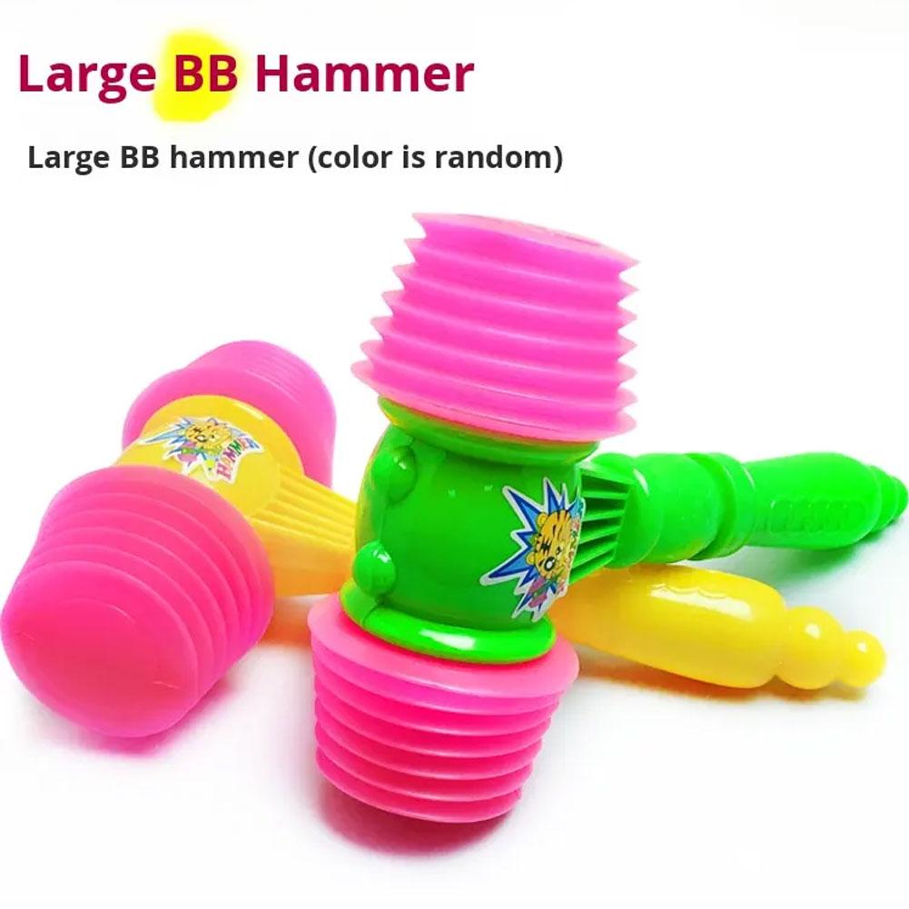 Large Plastic Squeaky Hammer with Whistle Squeaky Toy Sound Hammer Party Supplies Jokes Toy Vocal Knocking Knocking Hammer Toy