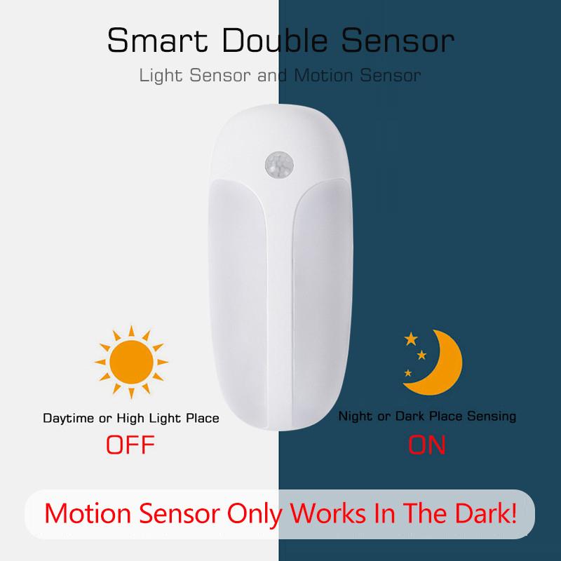 Wireless LED Motion Sensor Light USB Rechargeable Night Light Magnetic Sensing Wall Lamp for Bedroom Cabinet Closet Hallway