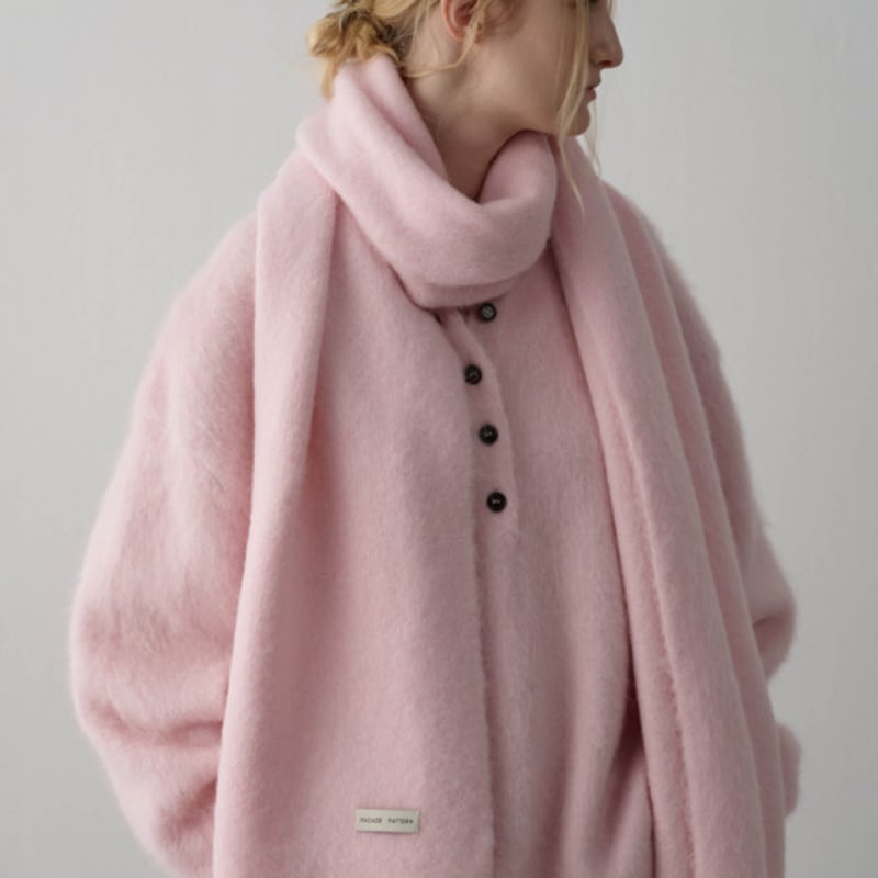 MOTIF FAÇADE Écharpe Douce Alpaga_4 couleurs