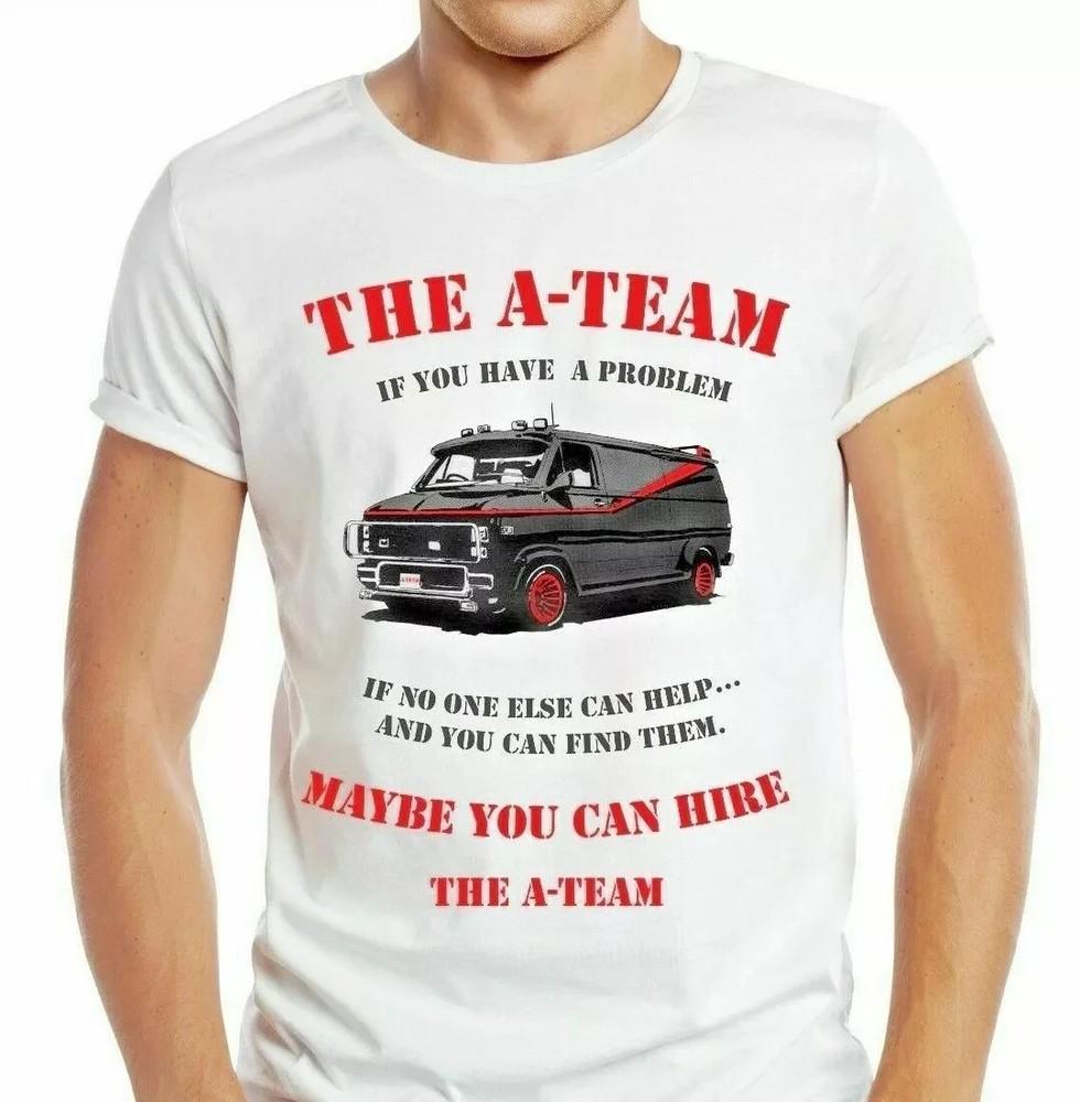 The A-Team Van T-Shirt Retro Cool Gift Tee TV Mr T Fool 80s UK Unisex T-Shirt L
