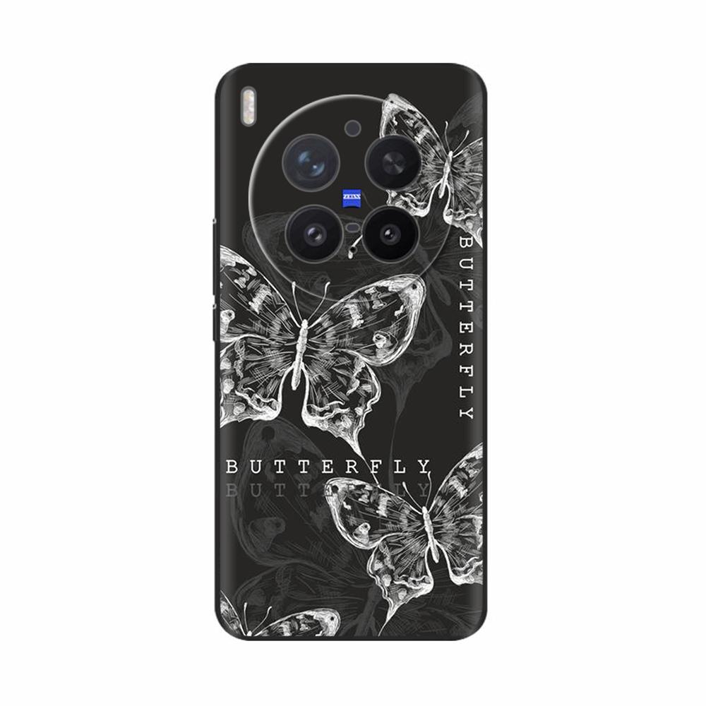 For VIVO X300 Pro Case Cute Cartoon Cat Butterfly Soft Silicone Shockproof Bumper Cover for Vivo X300 Fundas Protective Cases