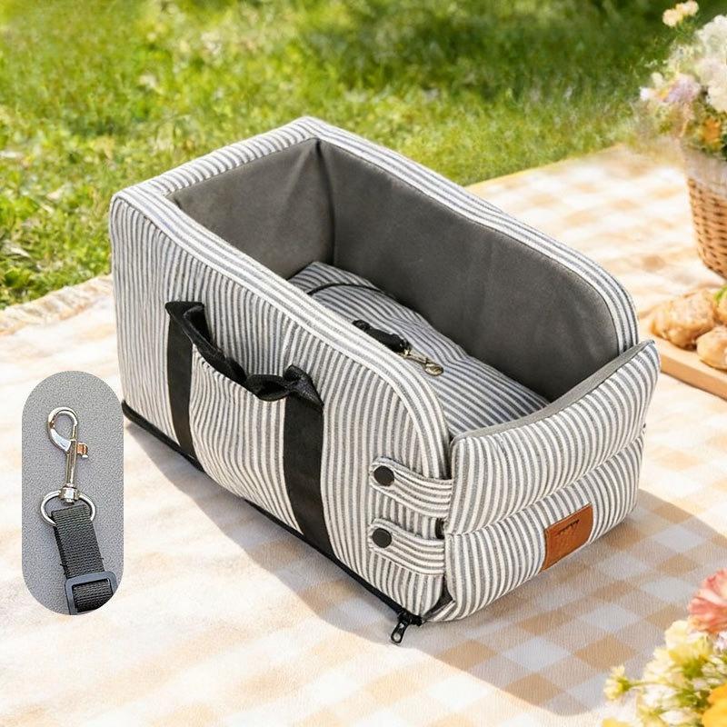 Car Central Control Pet Nest Installation Seat for Pet Portable Car Bag Removable and Washable Outdoor Small and Medium-sized Animal Nest Accessories