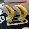 Funny Big Banana Voice Keychain Banana Doll Banana Key Chain New Silly Big Banana Bag Pendant