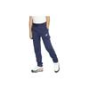 Knitted Sports Pants Sportswear Club Logo Embroidery Tapered Loose Kids Pants Navy-Blue CQ4298-410