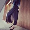 Korean High Waist Chiffon Harem Pants - Women's Slimming, Loose, Plus Size, Summer Casual