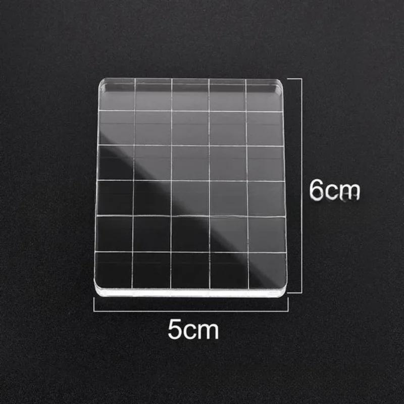 Przezroczysty blok stempli akrylowych Użyj przezroczystego stempla gumowego mocowanego do scrapbookingu DIY Przezroczysty album ze zdjęciami Dekoracyjne narzędzia ręcznie robione