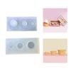 2 Pieces Food Safe Ice Cream Container Mould Flexible Crafting Supplies for Projects Supplies