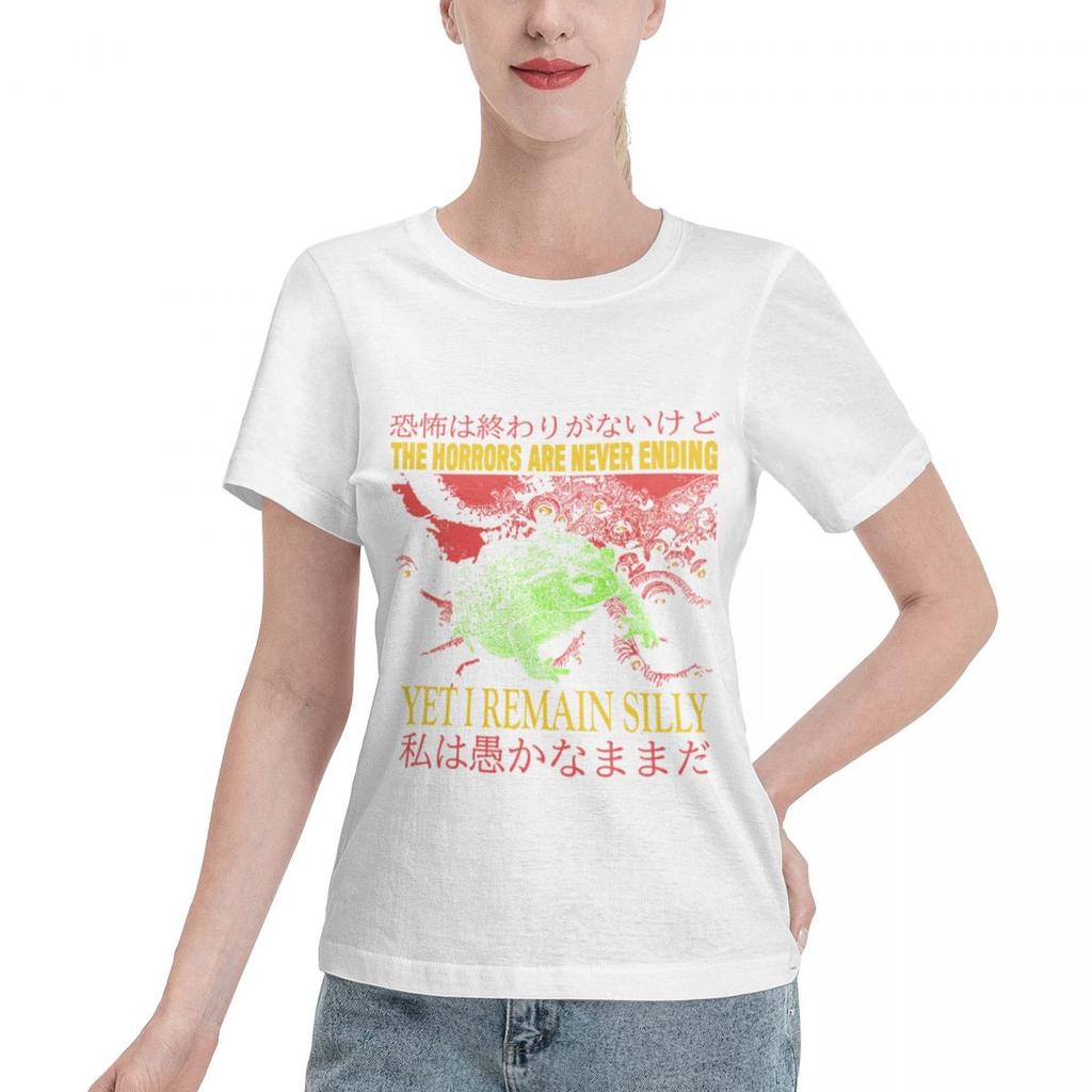 Long Lasting The Horrors Japanese Vintage Frog Unisexs Tshirt Autumn Outfit Unisex Short Sleeve Top