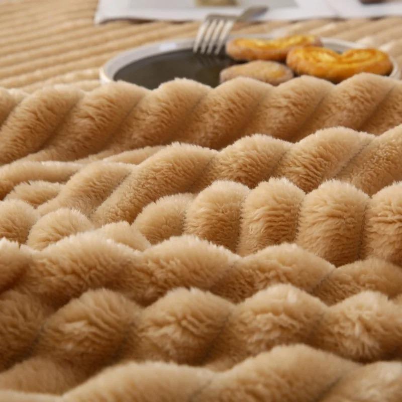 Winter Plush Elastic Fitted Sheet Double Bed Sheet Soft Warm Velvet Bedspread Mattress Cover Bed Linen Protector Twin Queen King