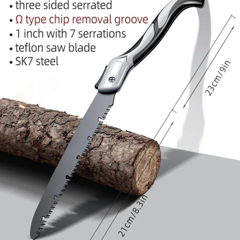 Folding Saw Woodworking Folding Hacksaw Multifunction Cutting Wood Sharp Camping Garden Prunch Saw Tree Chopper Knife Hand