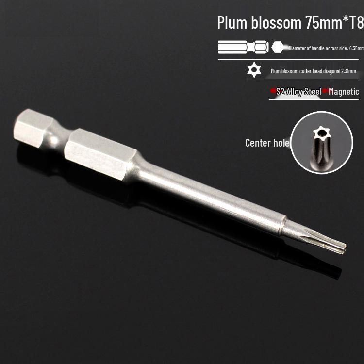 Magnetic 50mm Star Screwdriver & Hex Bit Set for Electric Drills