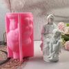 Mother and Child Sculpture Silicone Mold Religious Figurine Mould Plaster Casting Mold for Gift Shops and Hobbyists
