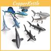 Pvc Ocean Fish White Shark And Whale Model Set With Realistic Design For Marine Enthusiasts