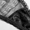 Hollow Sexy Thong Low Waist Transparent Lace Elastic Underwear Women's French Temptation Seamless T Pants 2154