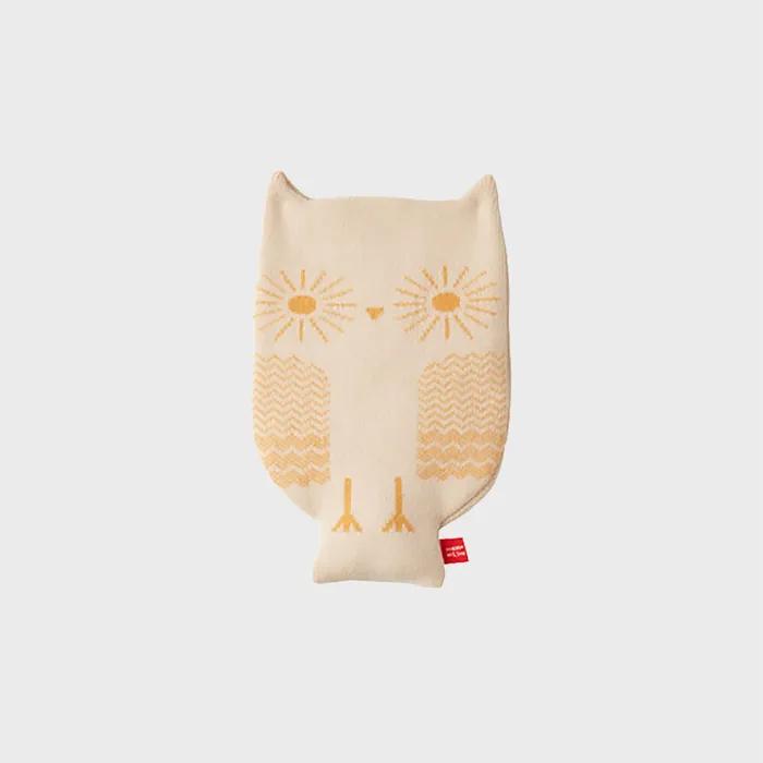 Owl Hot Water Bottle - Oatmeal