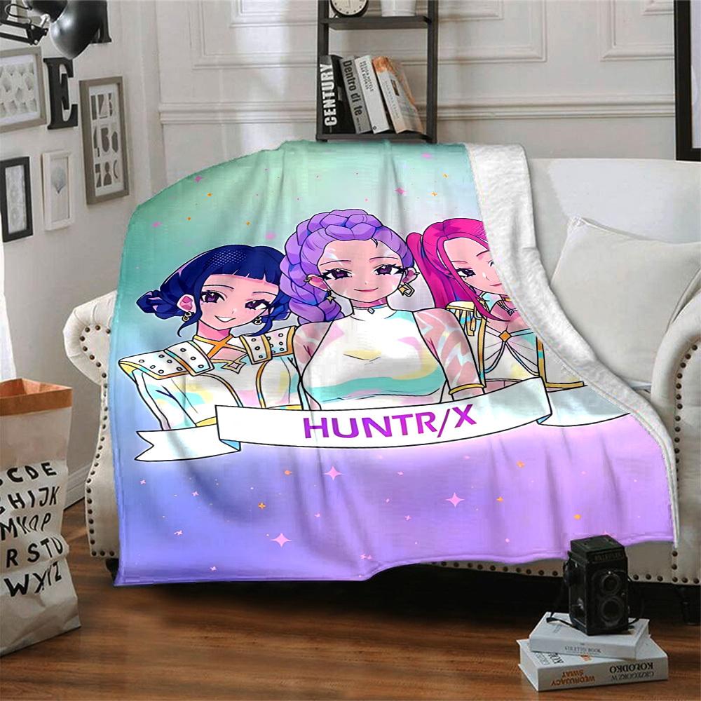 1pc HuntrX Flannel Blanket [Cozy Throw Blanket] For Sofa, Bed, Travel, Camping, Livingroom, Office, Couch, Chair, And Bed