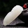 Afghan Jade Cicada Unisex White Jade Pendant