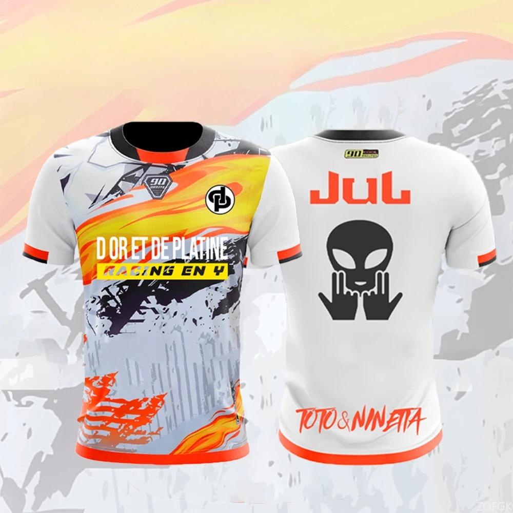 Нова футболка Maillot JUL Літня молодіжна Дихаюча та швидковисихаюча Тренувальні футбольні футболки Унісекс Спортивні майки
