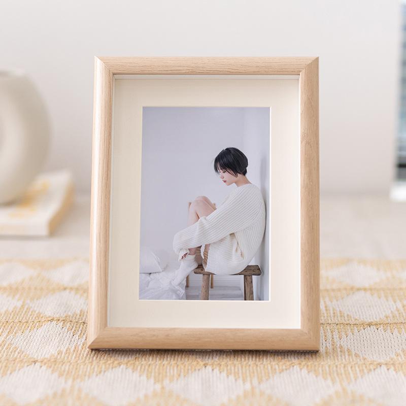 Nordic Wooden Picture Frame Creative Picture Holder Desktop Photo Frame Photo Display Wedding Party Decor Frames Wall Pictures