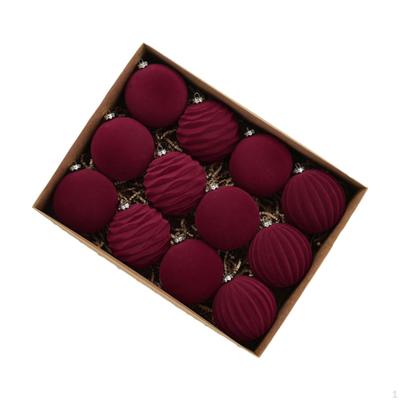 12 Pieces Christmas Ball Ornaments Tree Decoration Convenient Unique Xmas Decor for