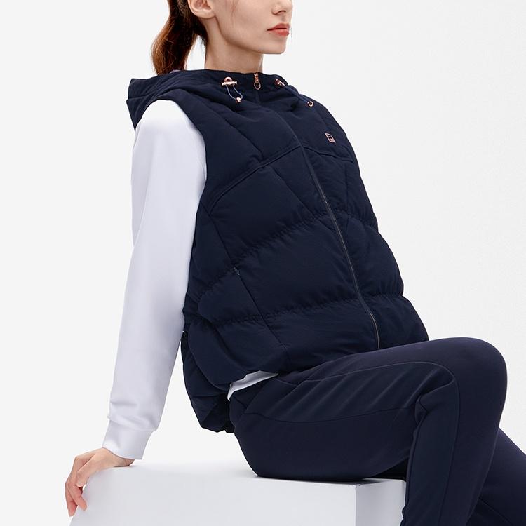 Fila Athletics Down Vests Women's Royal Blue Hooded Non Detachable Moderate Other A11W241924F-NV
