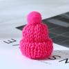 Korean Style Knitted Wool Hat with DIY Pompom Decoration - Mini Christmas Accessory