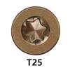 100Pcs/Pack M5 Flat Head T25 Screws Galvanized Woodworking Screws Self-tapping Screw  Hardware Tools