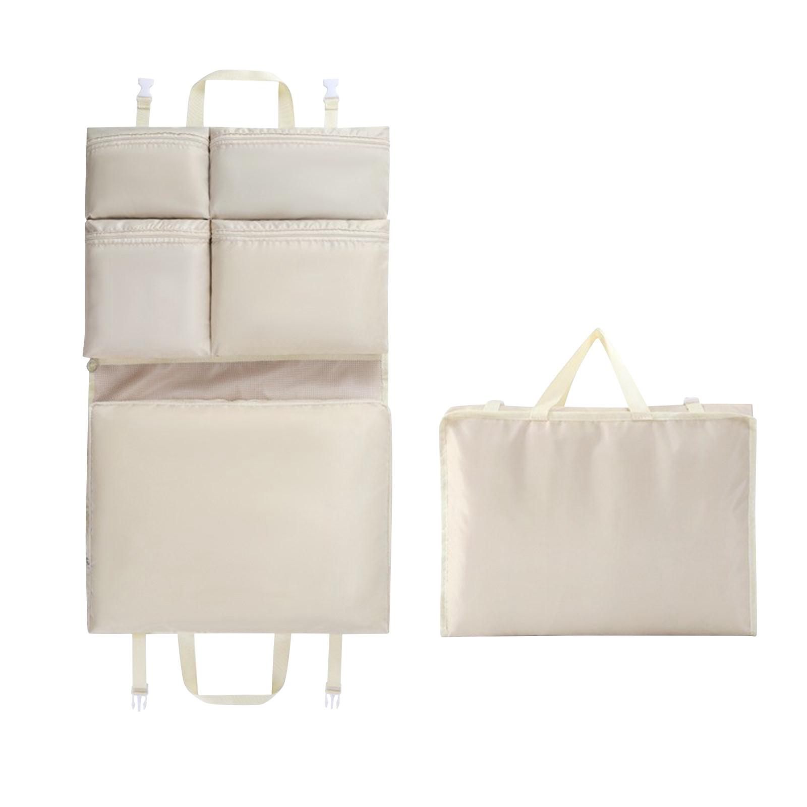 

Подвесная сумка для хранения вещей в дороге, одежда, нижнее белье, носки, классификация, ящик для хранения, деловая поездка, переносной чемодан большой вместимости. One Size бежевый