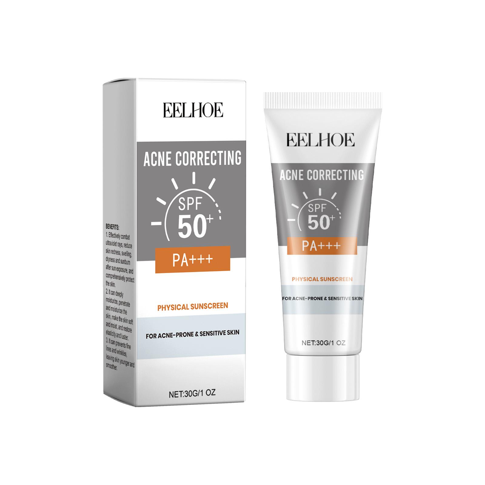 

Deep Hydration Sunscreen Cream SPF 50+ UV Whitening Cream Korean Moisturizing Skin Care Tool for All Skin Type Cosmetics 30g 30g