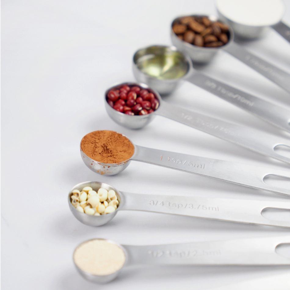 11-Piece Stainless Steel Measuring Spoon Set – Precision Metric & Imperial Measuring Spoons for Baking & Cooking