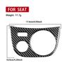 Sdbn7 Real Soft Carbon Fiber Car Cup Holder Panel Sticker Accessories For SEAT Leon MK2 1P 2005 2006 2007 2008 2009 2010 2011 2012