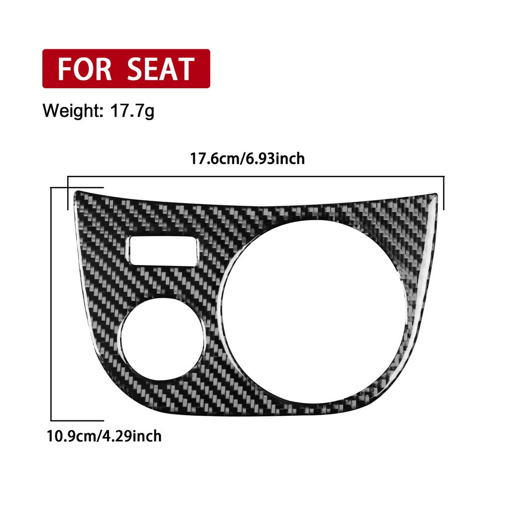 Sdbn7 Real Soft Carbon Fiber Car Cup Holder Panel Sticker Accessories For SEAT Leon MK2 1P 2005 2006 2007 2008 2009 2010 2011 2012
