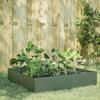 VidaXL Raised Garden Bed Olive Green 100x100x33.5 Cm Steel 851027