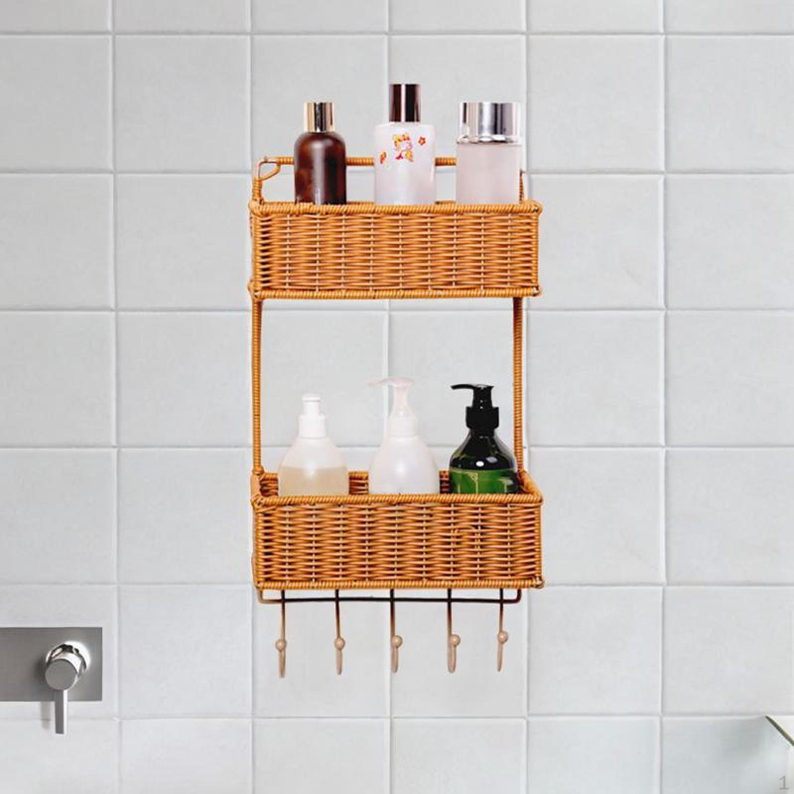 

Уровень Настенная корзина для кухни и ванной коричневый