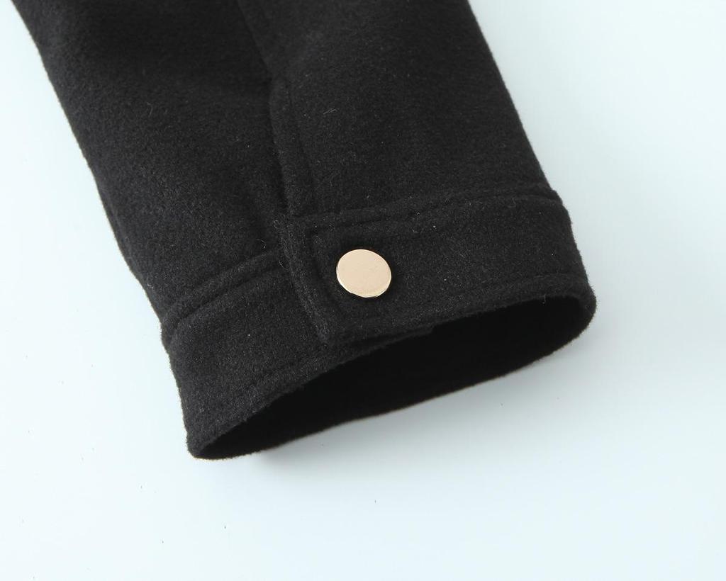 TAOP&ZA Early Spring Soft Jacket with Zipper Detail and Turn-Down Collar, Long Sleeve, Short Outerwear