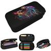 Colorful Lion Head Pencil Case for Studen Gifts Pen Box Pencil Bag Stationery Supplies Pen Holder Bag