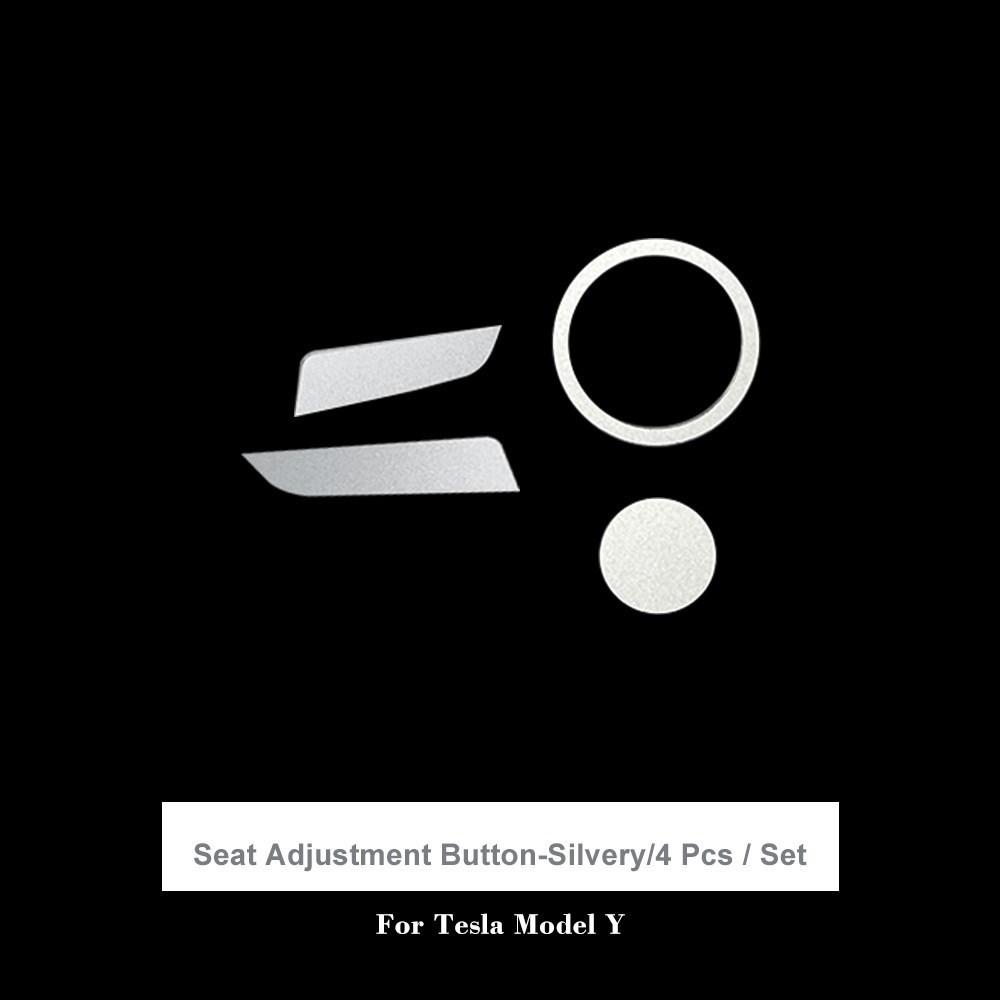 Středové ovládání z hliníkové slitiny Tlačítko s nalepovacím oknem Dekorace celého vozu pro model Tesla 3/Y Klika dveří Volant