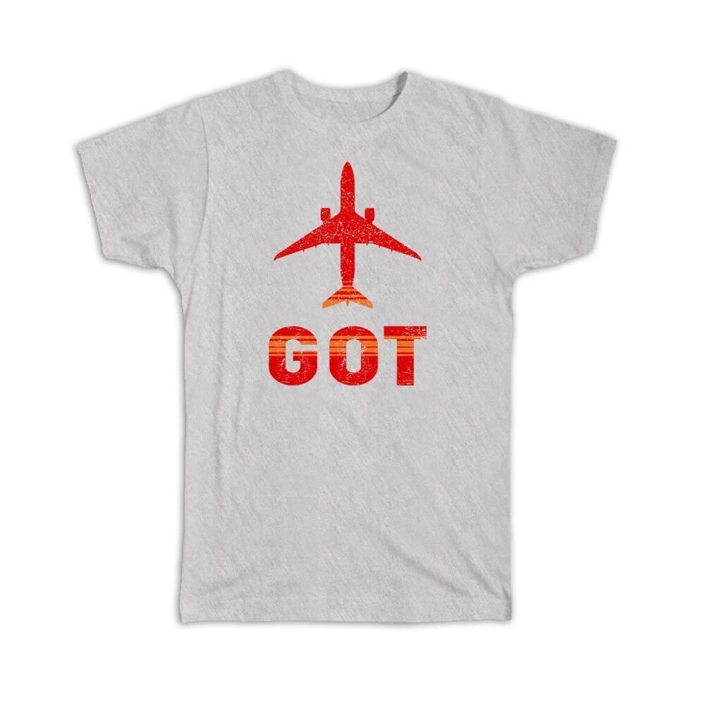 Gift T-Shirt : Sweden Landvetter Airport Gothenburg GOT Travel Airline AIRPORT 3XL