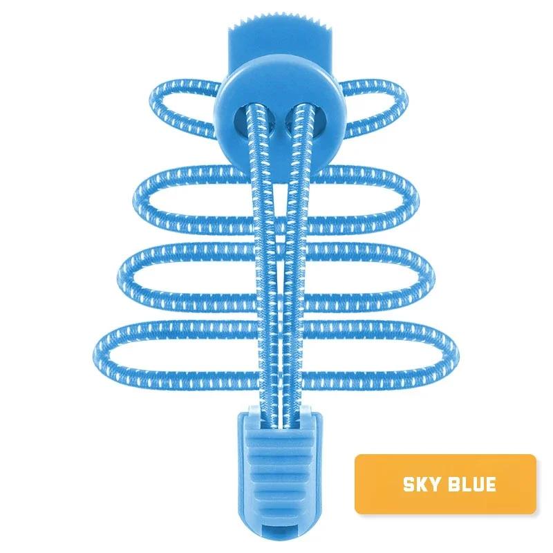 Round Tennis Laces Without Ties Lock Shoe Laces Adult Kids Sneakers Elastic Shoelaces Rubber Bands for Shoes Accesories 1Pair
