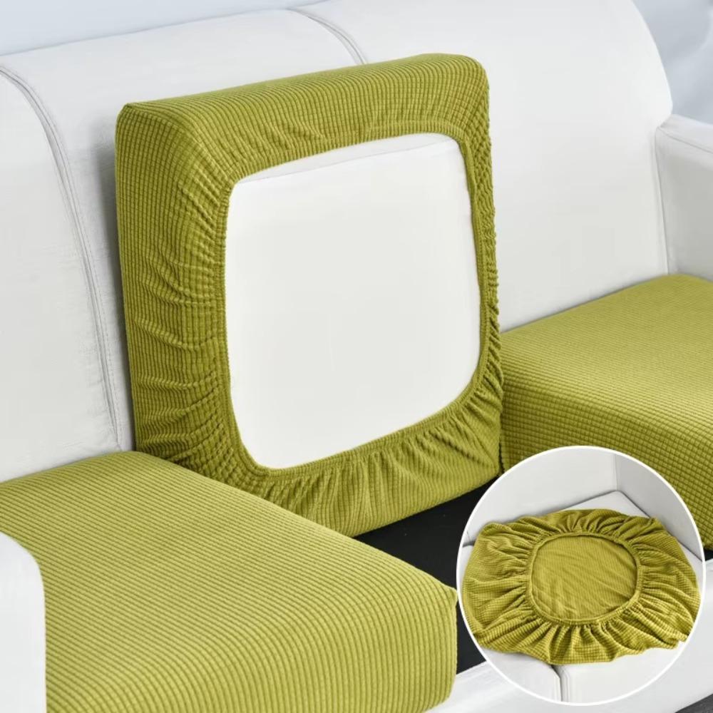 New Flannel Sofa Seat Cushion Cover Removable Washable Chair Cover Anti-cat Scratching Sofa Protector Living Room