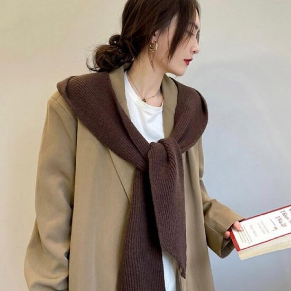 New ArrivalS Open Run Hood Muffler Shawl Knit Women S Scarf Yellow