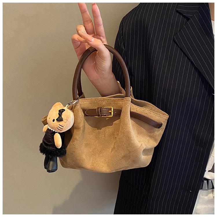 Retro Frosted Women's Crossbody Bag - 2025 Autumn/Winter Edition: Color Block Handbag, Versatile and High-End
