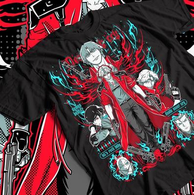 T-shirt Virgil Devil Trigger May Cry DMC3 Premium Unisex Tutte le Taglie