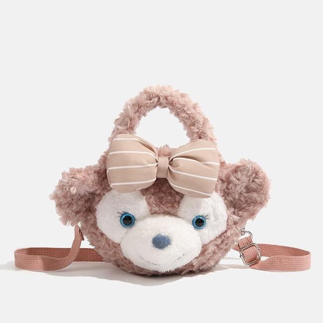 Handbag cute plush cartoon shoulder messenger bag