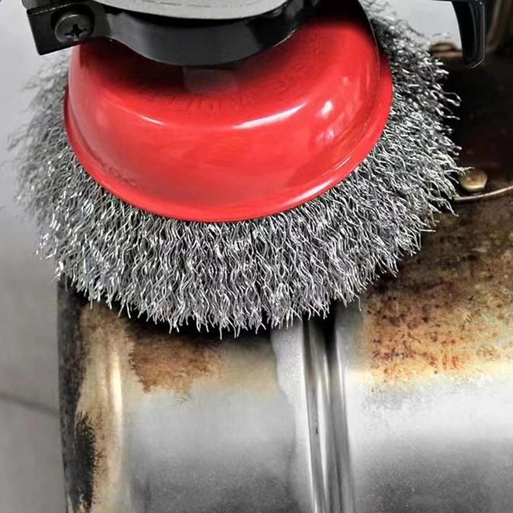 New Release Cup Wire Brush for Disc Wire Grinder Wire Powerful Abrasive Wire Hex Shank Wire Threaded Angle Grinder Wire DIY Work Removes Rust and Rust